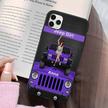 Load image into Gallery viewer, Personalized Jeep Girl Phone Case - Custom Name Gift
