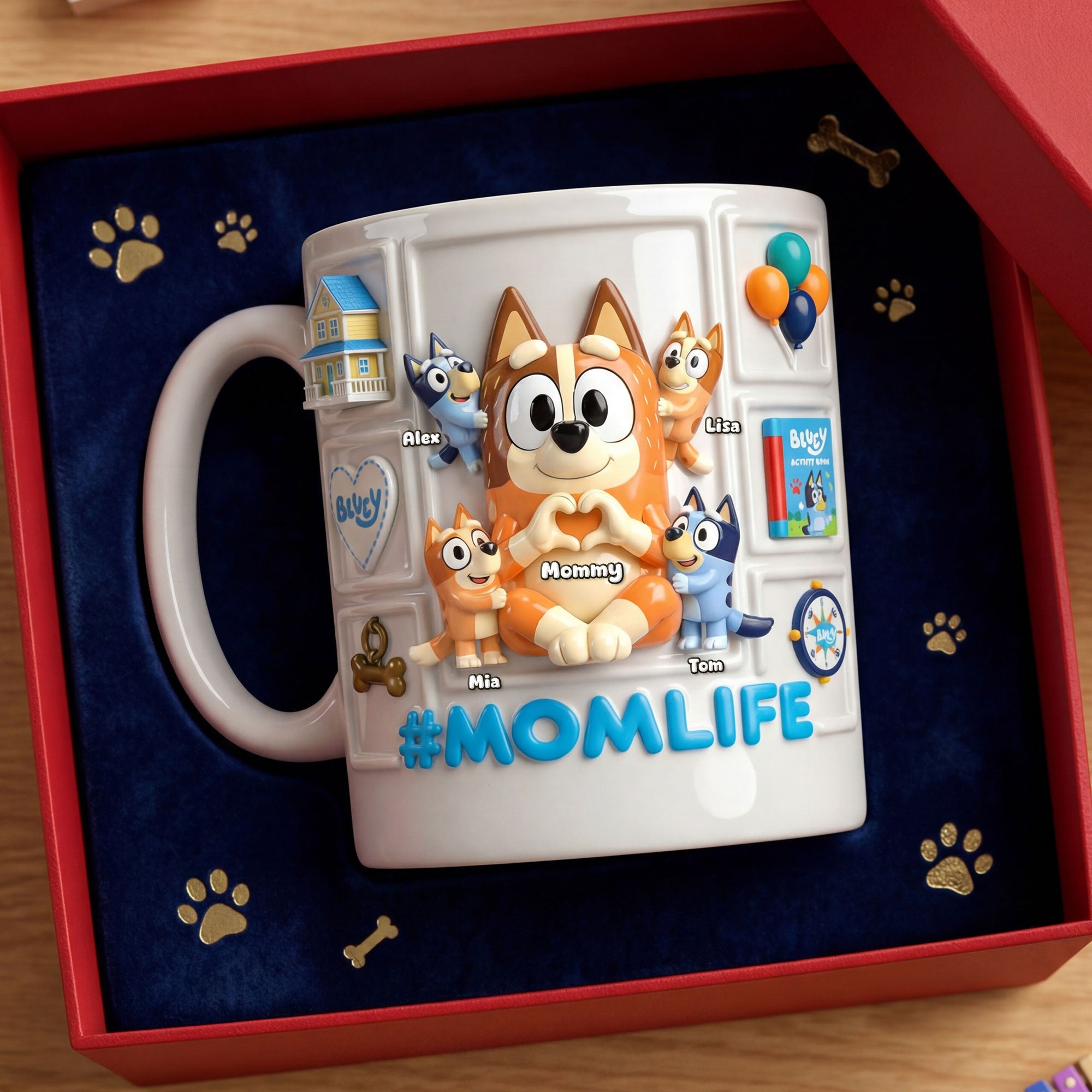 #MOMLIFE - Personalized Mom Life Coffee Mug | Perfect Gift for Mom & Grandma Coffee Mug PopCulturePrints