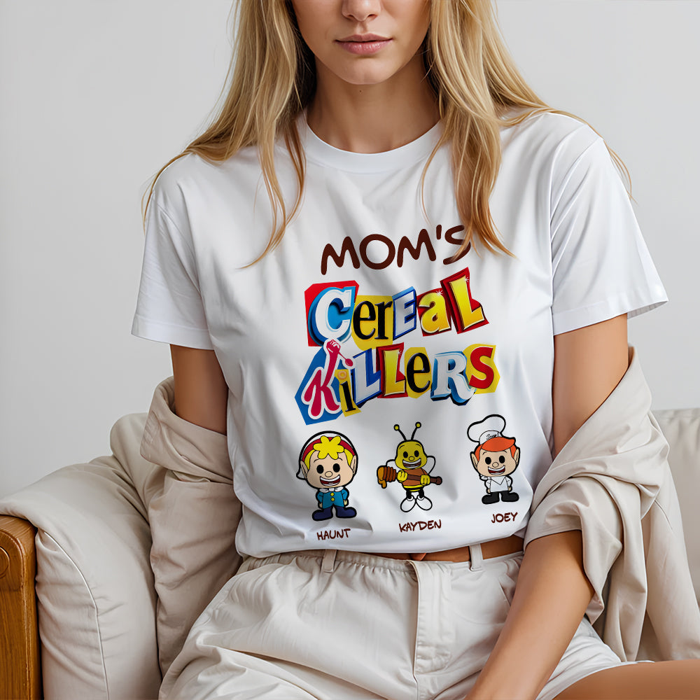 Mommy's Cereal Killers - Personalized Gift for Mom Shirts PopCulturePrints