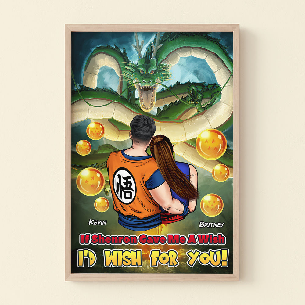 Anime-Inspired Personalized Couple Canvas Print | Valentine's Day Gifts Poster & Canvas PopCulturePrints