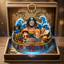 Load image into Gallery viewer, “The Best Dad Ever on an Epic Sea Adventure” - Personalized Keychain Gift for Dads, Grandpa, and Fathers Keychains PopCulturePrints
