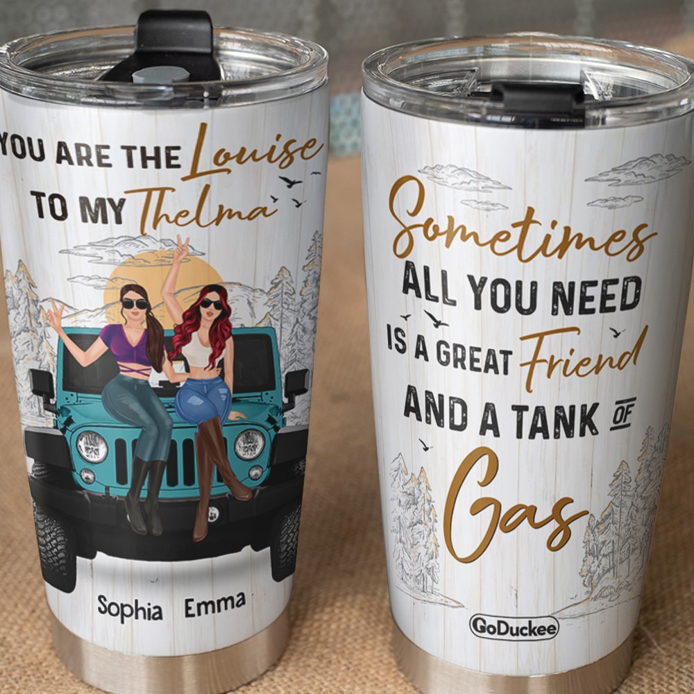 Personalized Thelma and Louise Friendship Tumblers