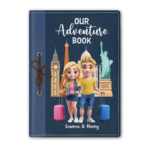 Load image into Gallery viewer, Our Adventure Awaits: Personalized 3D Effect Passport Cover - Perfect Gift for Travel Lovers Passport Holder PopCulturePrints
