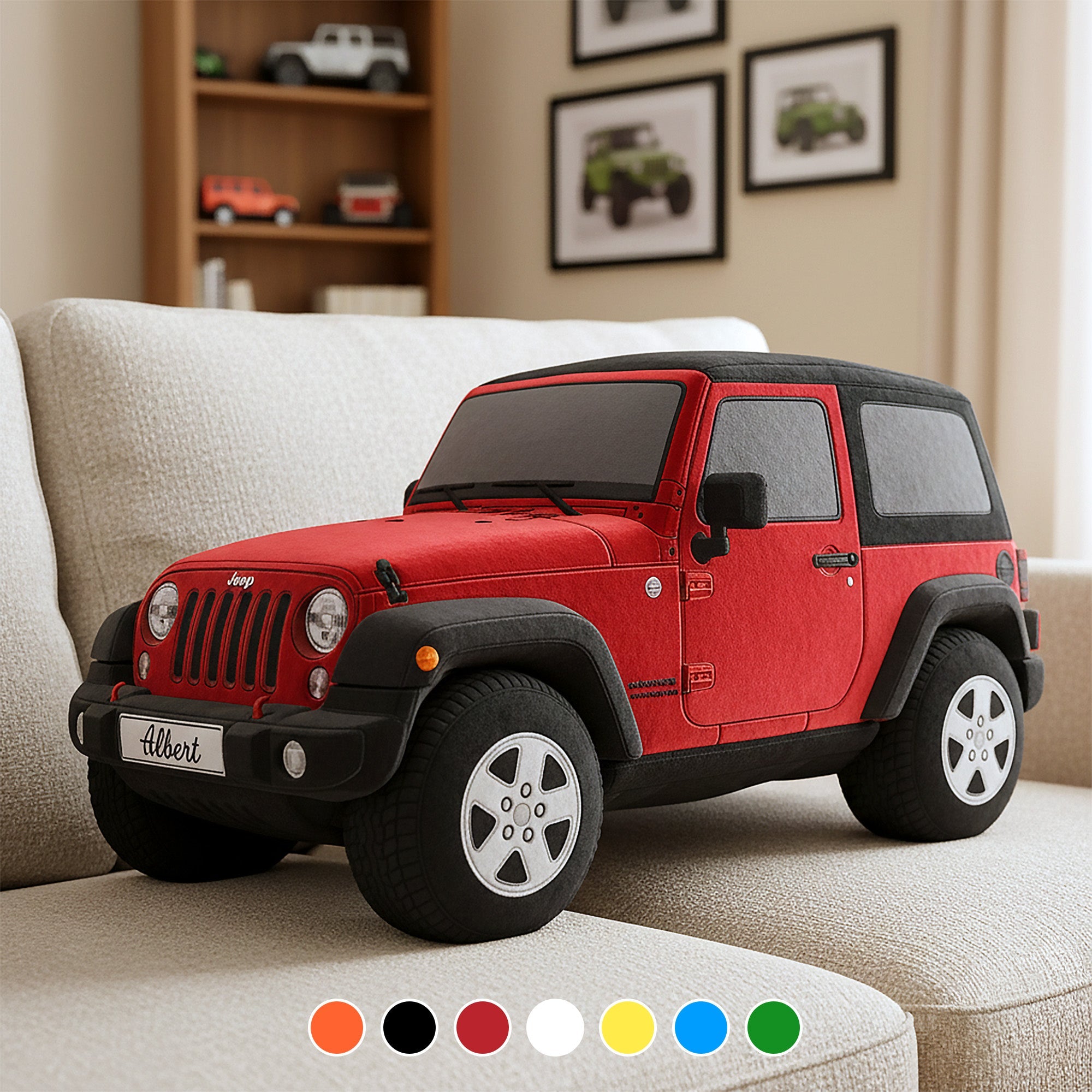 "Adventure Awaits!" - Off Road Car Pillow - Personalized Gift for Car Enthusiasts and Adventure Lovers Pillow PopCulturePrints