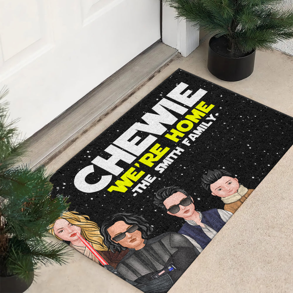 Personalized Star-Themed Family Welcome Mat Doormat PopCulturePrints