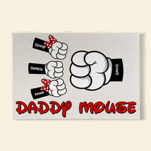 Load image into Gallery viewer, Custom Daddy Mouse Poster - Personalized Gifts for Dad Poster &amp; Canvas PopCulturePrints
