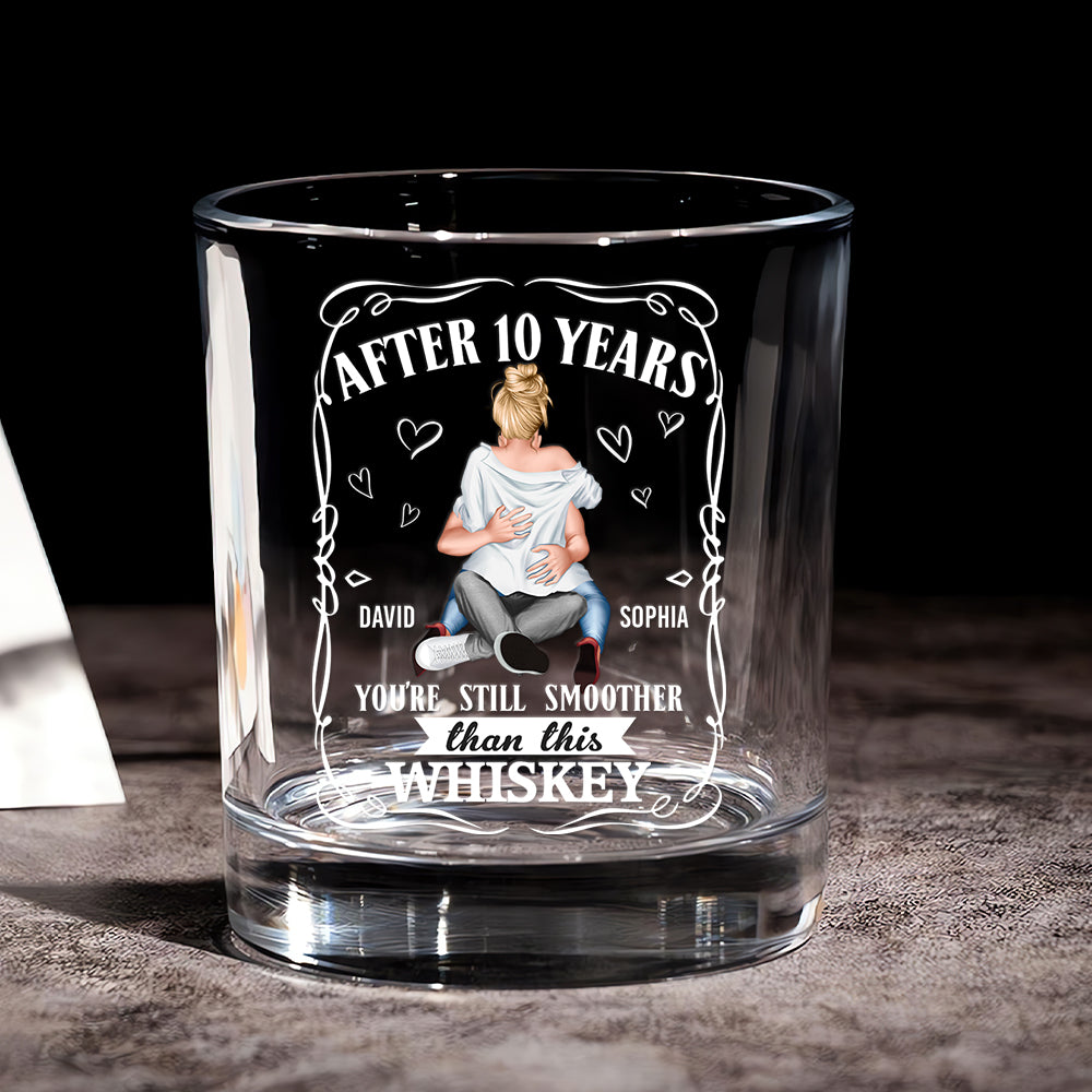 Personalized Couple Whiskey Glass - After 10 Years Whiskey Glass PopCulturePrints