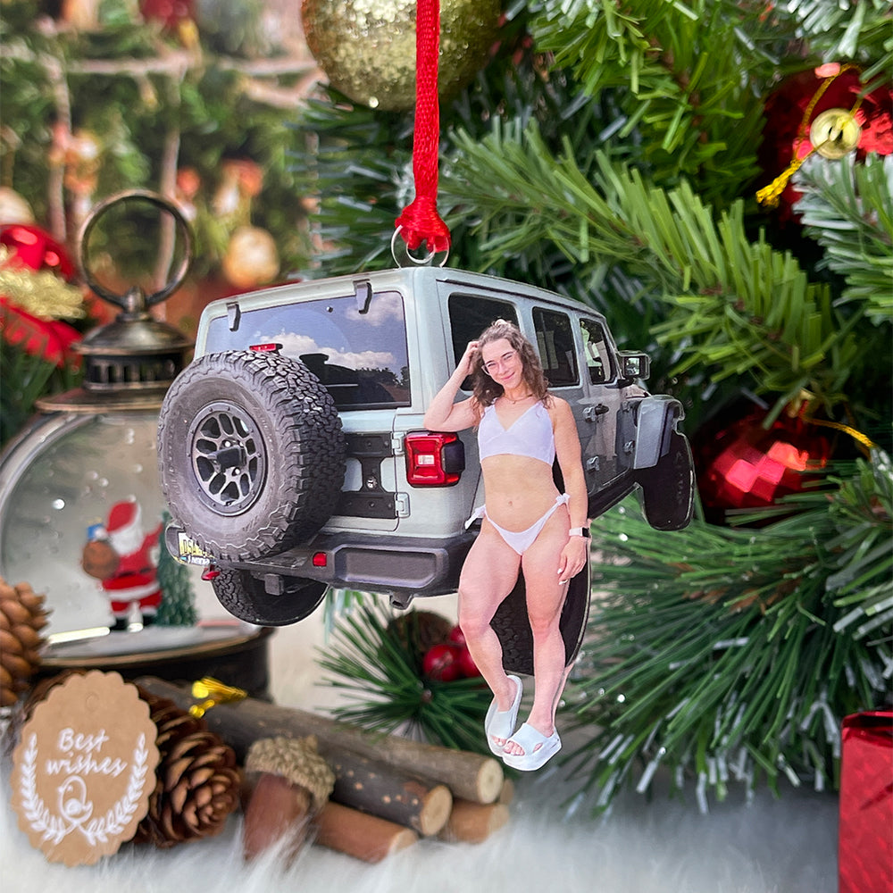 Custom Off-Road Car Photo Ornaments - Personalized Gifts