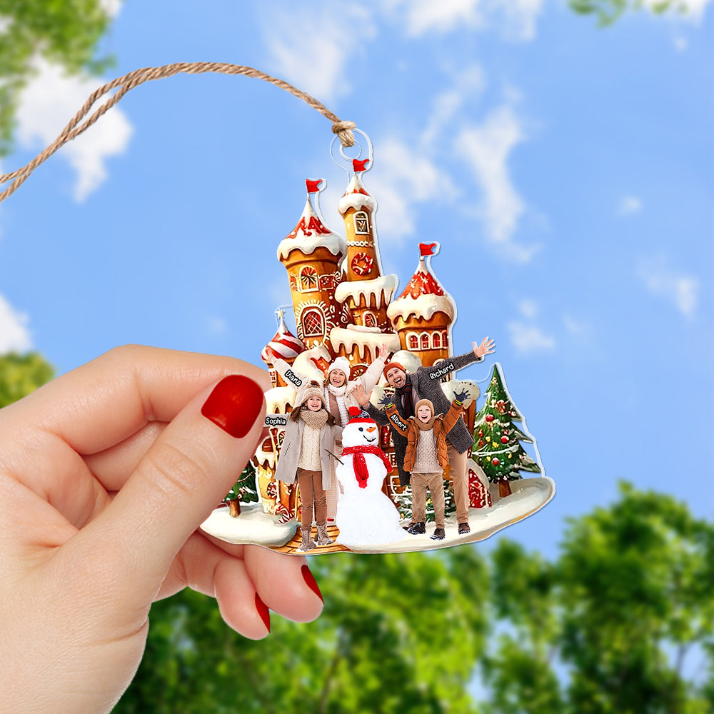 Personalized Family Christmas Acrylic Ornament Ornament PopCulturePrints