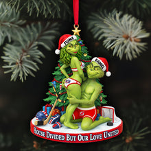 Load image into Gallery viewer, House Divided But Our Love United - Personalized Christmas Ornament for Couples Ornament PopCulturePrints
