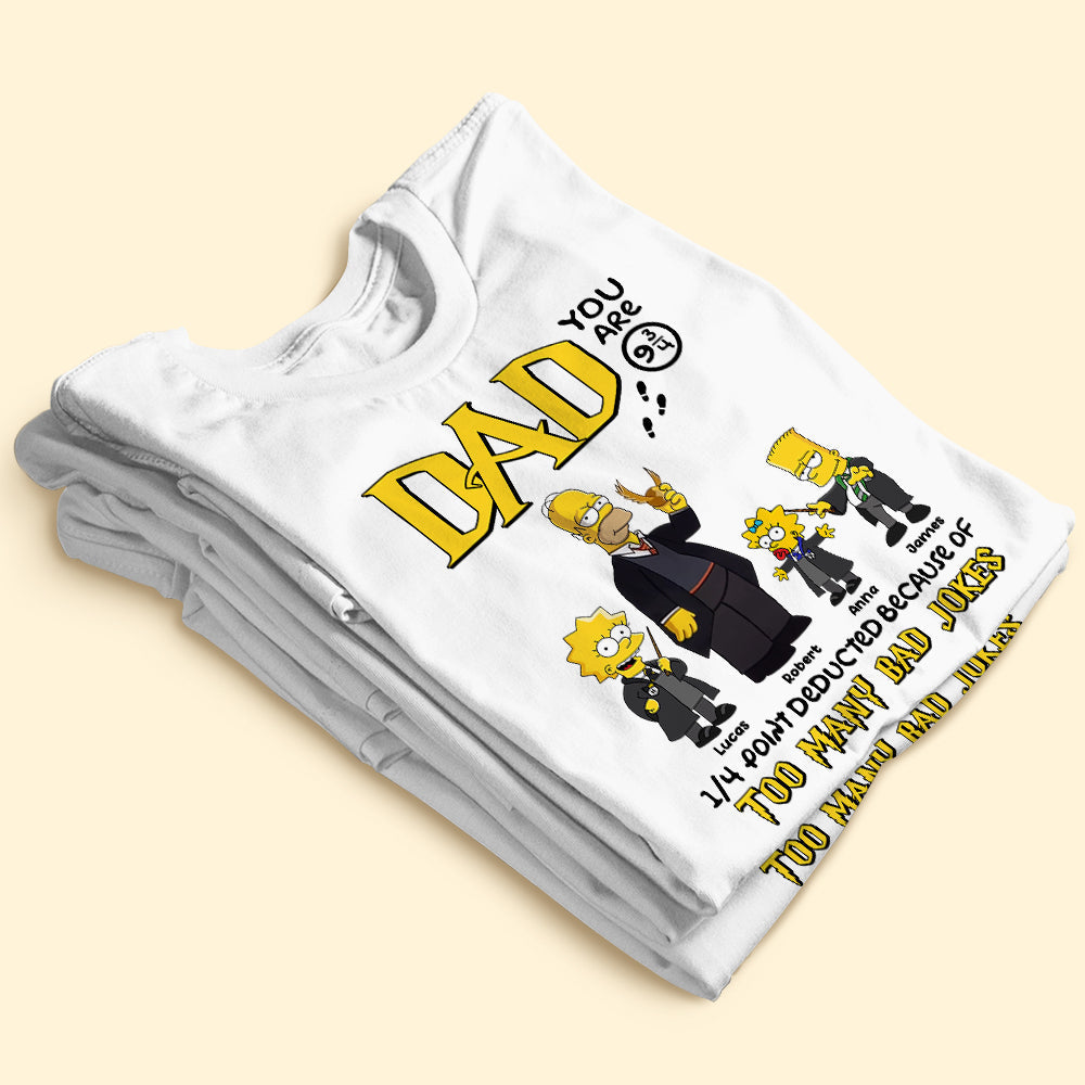 Funny Dad Shirt - Personalized Family Wizard Design