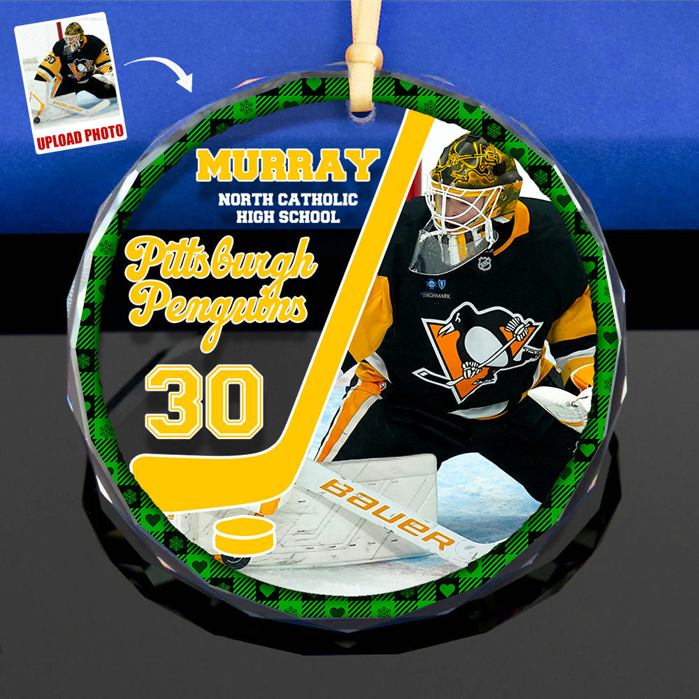Personalized Ice Hockey Christmas Ornament Ornament PopCulturePrints