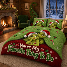 Load image into Gallery viewer, You’re My Favorite Thing To Do Quilt Bed Set - Personalized Gift for Couples
