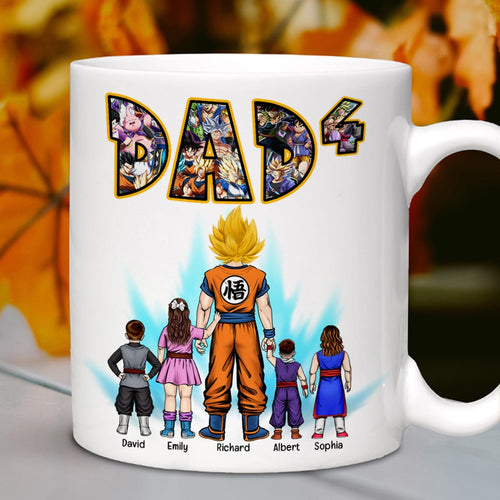 Personalized Anime Dad Coffee Mug - Custom Gift for Dad Coffee Mug PopCulturePrints