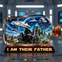 Load image into Gallery viewer, “I Am Their Father” - Fearless Cosmic Dad Acrylic Plaque - Personalized Gifts For Dads, Grandpas and More Shaped Plaques PopCulturePrints
