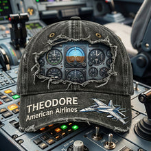 Load image into Gallery viewer, “Fly High with Style” - Customized Airplane Cockpit Instrument Panel Classic Cap - Perfect Gift for Pilots, Aviation Enthusiasts, and Adventure Seekers Caps PopCulturePrints
