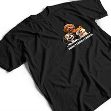 Load image into Gallery viewer, “Paw-some Companions!” - Custom 3D Effect Dog Mom/Dad T-Shirt - Perfect Gift for Dog Lovers T-shirt PopCulturePrints
