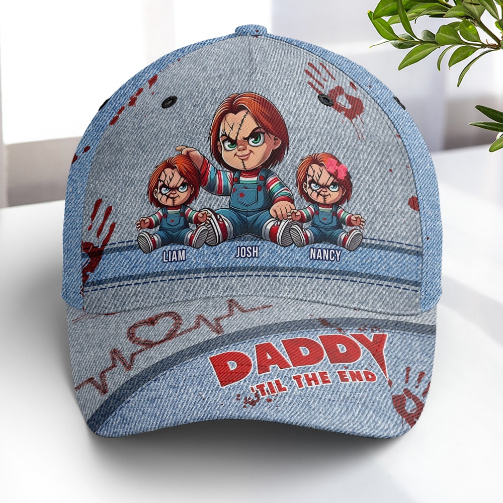 Personalized Classic Cap for Dad - Horror Movie Theme