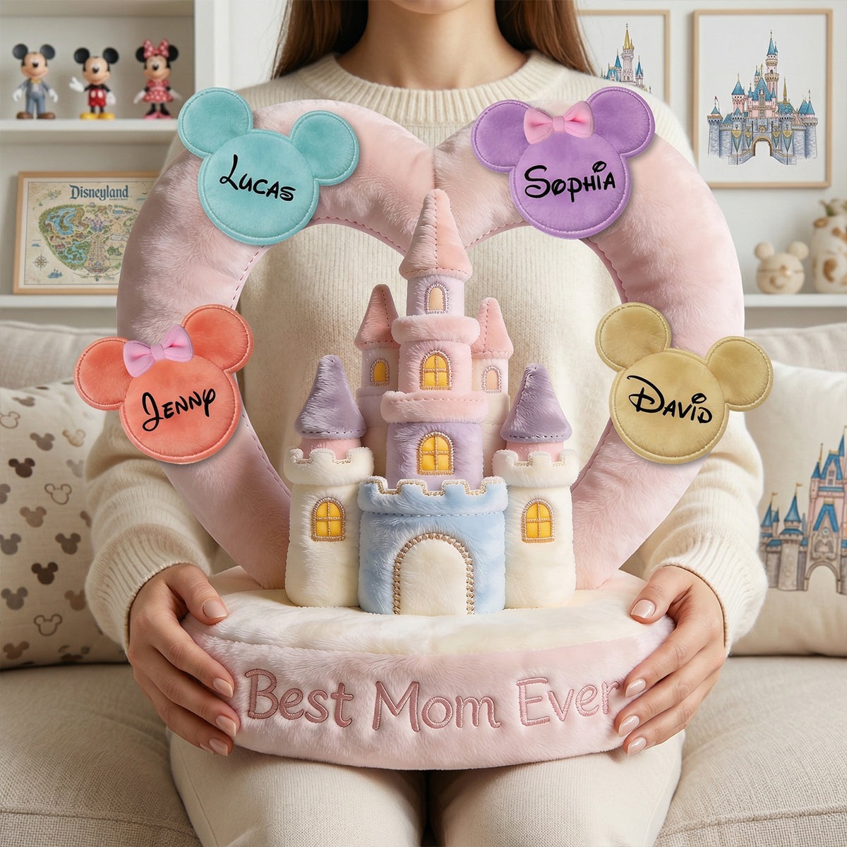 "Best Mom Ever" - Personalized Gift for Every Mom - Custom Pillow for Mother's Day Pillow PopCulturePrints