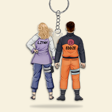 Load image into Gallery viewer, Personalized Anime Couple Keychain - Customizable Gifts for Fans Keychains PopCulturePrints

