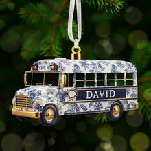 Load image into Gallery viewer, &quot;The Best School Bus Drivers Embrace Every Journey&quot; - Personalized Christmas Ornament - Perfect Gift for School Bus Drivers, Teachers, and Friends Ornament PopCulturePrints
