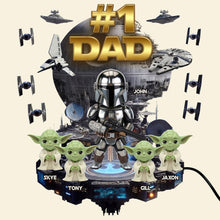 Load image into Gallery viewer, #1 Dad Light Box - Personalized Sci-Fi Gift for Dads, Grandpas, and Father Figures Light Box PopCulturePrints

