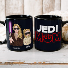 Load image into Gallery viewer, Jedi Mom Personalized Coffee Mug - Custom Gift For Moms Coffee Mug PopCulturePrints
