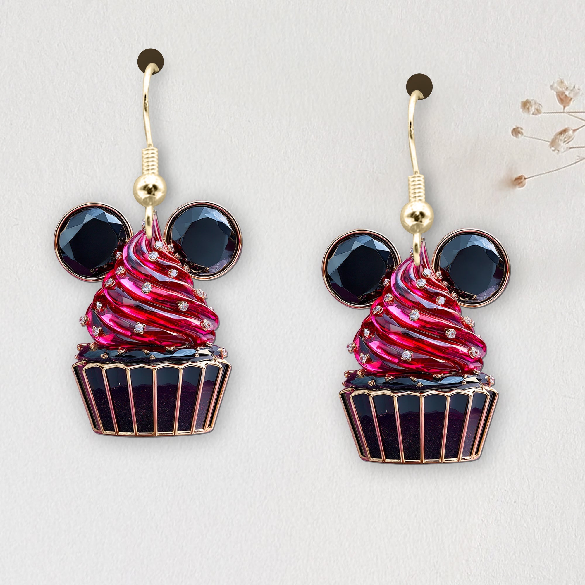 Cute Cupcakes Earrings - Personalized Gifts For Cartoon Lovers Earrings PopCulturePrints