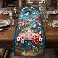Load image into Gallery viewer, "Step into a Whimsical Wonderland with Our Fairy Tale Tea Party Table Runner" - Personalized Quilted Runner for Magical Occasions
