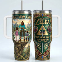 Load image into Gallery viewer, Best Mom Ever - Personalized Legendary Adventure Mom Tumbler | Custom Gift for Mom, Grandma, and More Tumbler Cup PopCulturePrints
