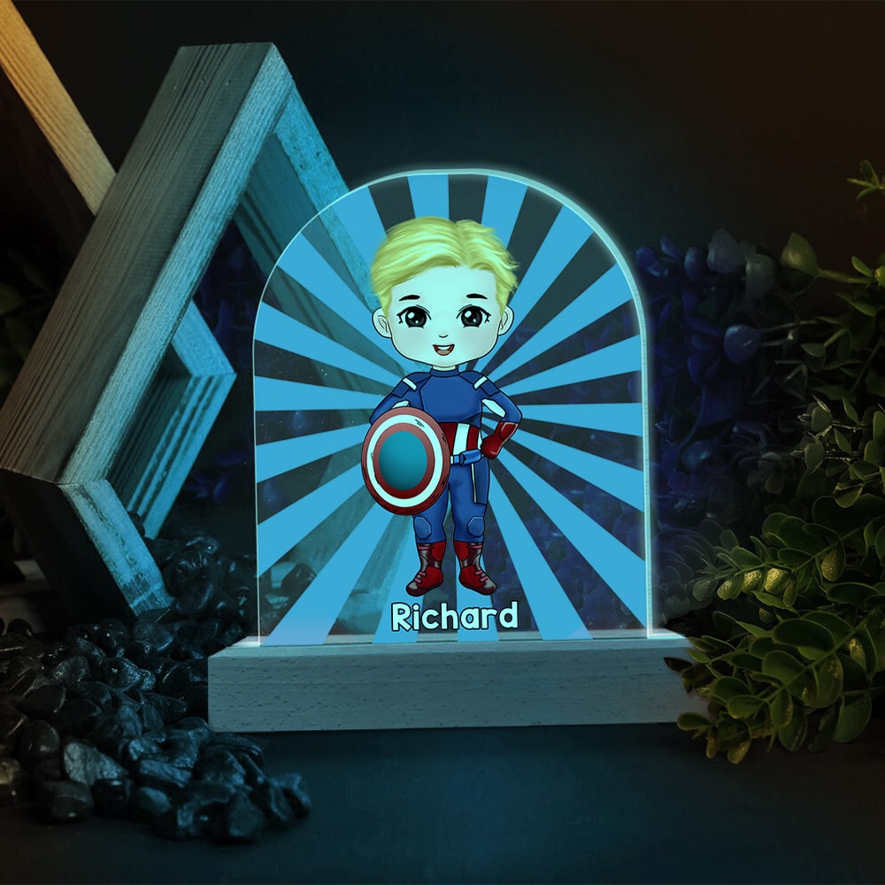 Personalized 3D LED Night Light for Kids - Custom Gift Led Night Light PopCulturePrints