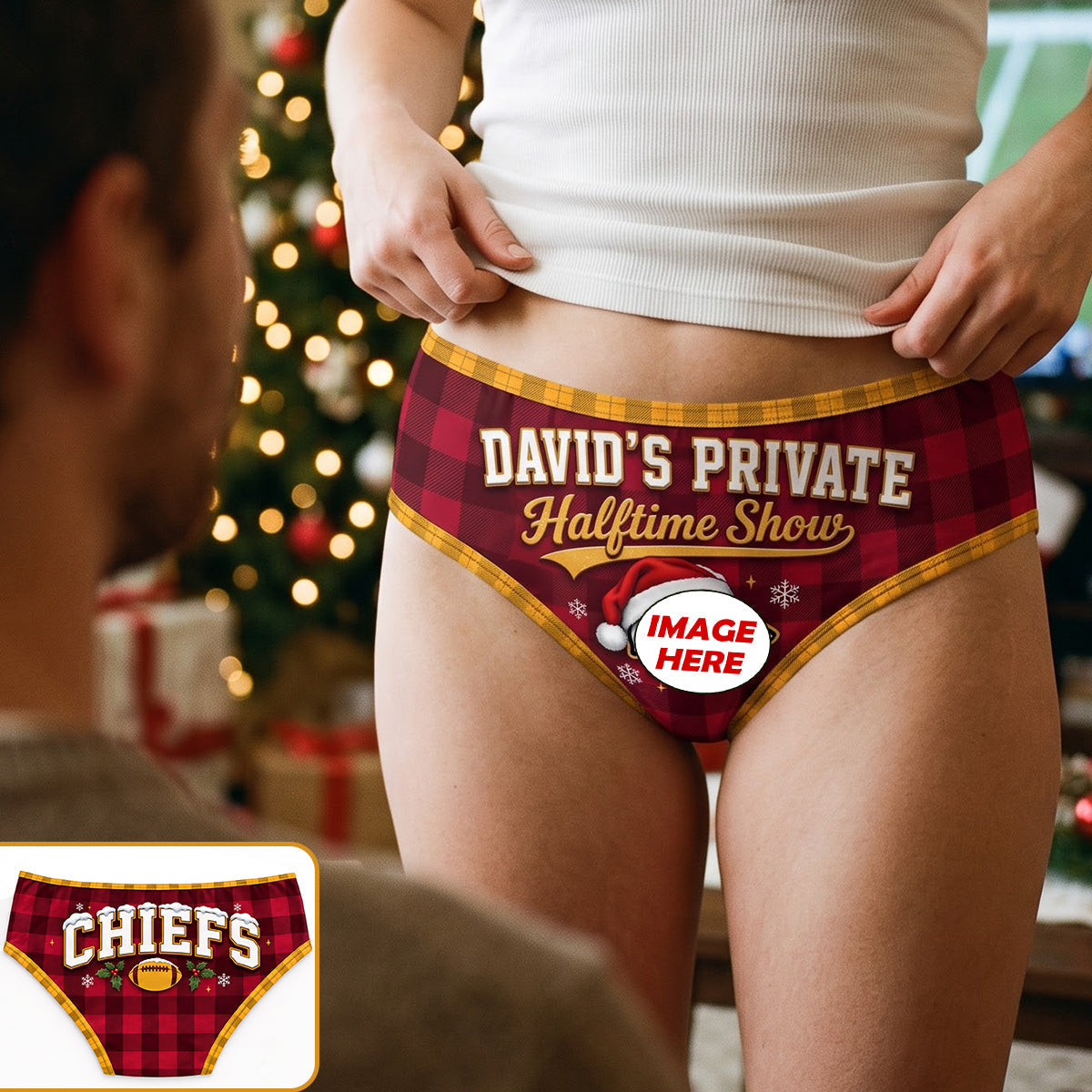 Christmas Private Zone Women's Briefs - Personalized Funny Gifts For Her 03hutn101026 Boxer Briefs PopCulturePrints