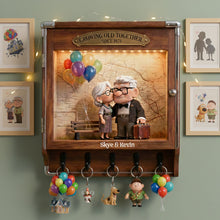 Load image into Gallery viewer, Growing Old Together - Personalized Acrylic Key Hanger for Couples
