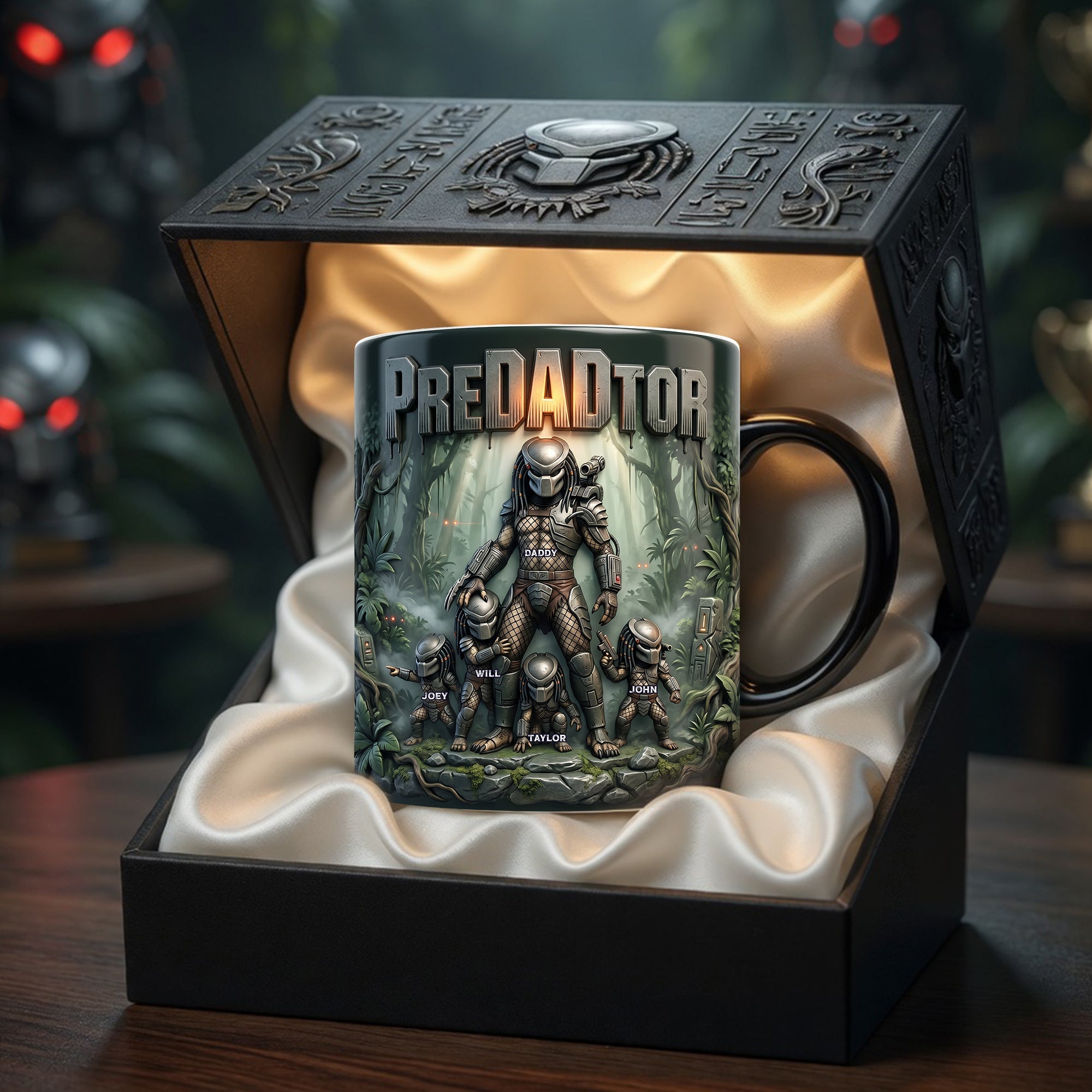 "For the Strongest Warrior Dad!" - Personalized Magic Mug for Dads and Kids Coffee Mug PopCulturePrints