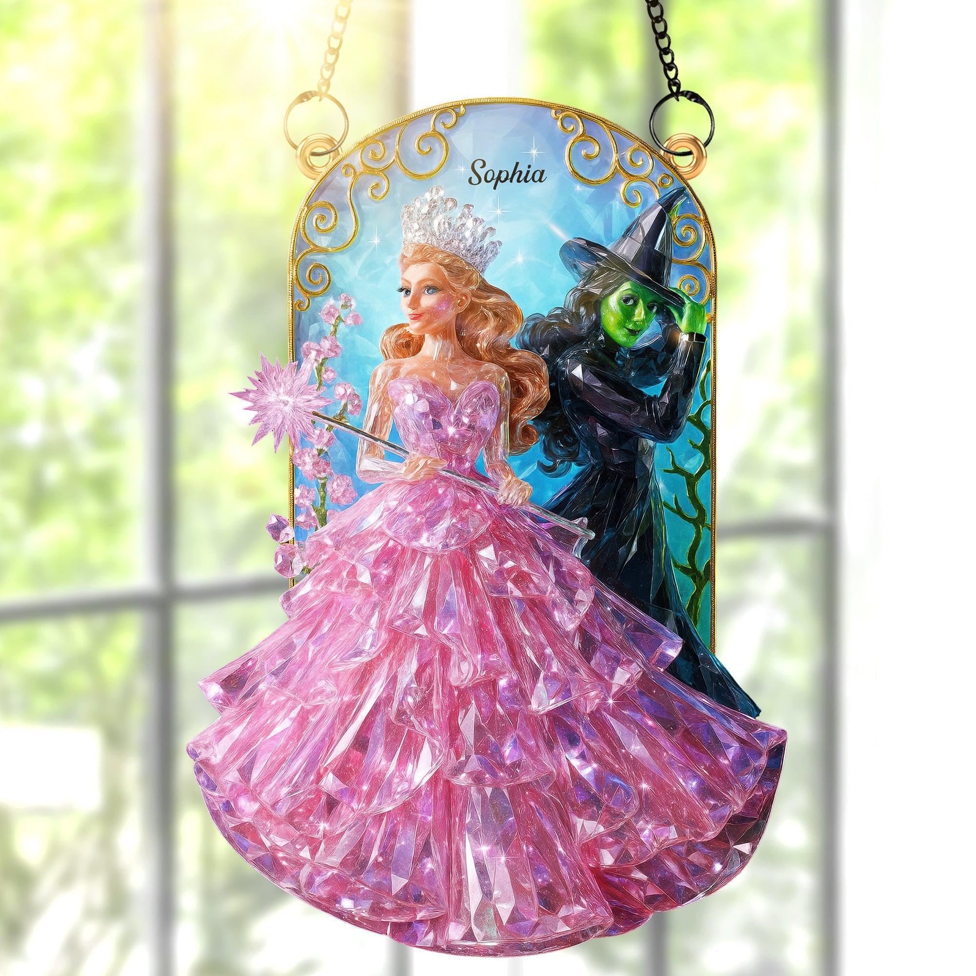 Enchanting Dark Magic Glow Suncatcher - Personalized Gift for Magical Soul Ornament PopCulturePrints