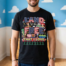 Load image into Gallery viewer, "Celebrate Freedom with Our Unique Design" - Personalized Land of the Free Shirt - Custom Gifts for Patriots Shirts PopCulturePrints

