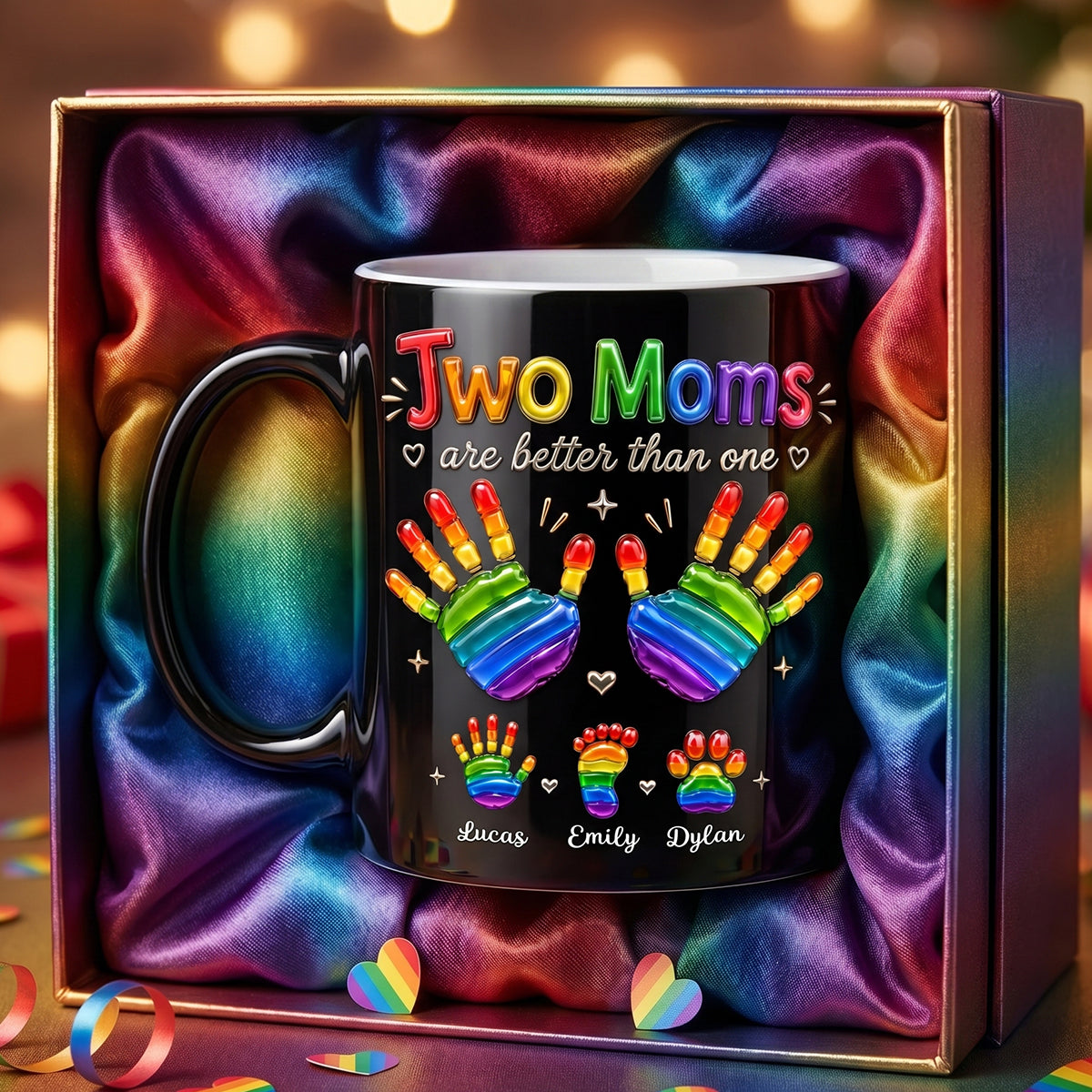 Two Dads are Better Than One - Personalized LGBTQ+ Family Magic Mug