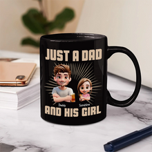 Load image into Gallery viewer, “Just A Dad And His Girl” - Personalized 3D Effect Mug - Perfect Gift for Dads and Grandpas Mug PopCulturePrints
