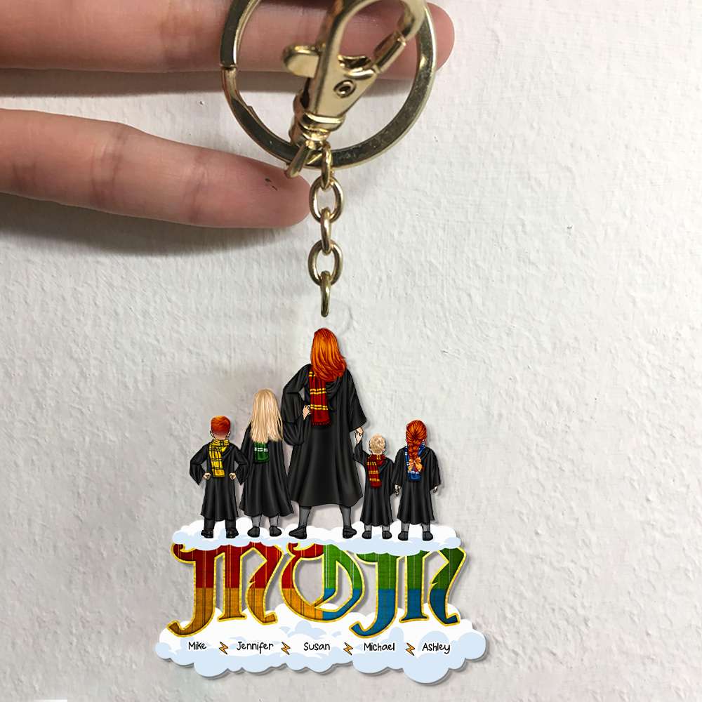 Custom Harry Potter Family Keychain - Personalized Magical Gift