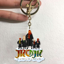 Load image into Gallery viewer, Custom Harry Potter Family Keychain - Personalized Magical Gift
