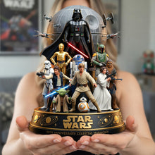Load image into Gallery viewer, Embrace the Galaxy: Futuristic Space Warrior Acrylic Plaque - Personalized Gift for Star Wars Fans Shaped Plaques PopCulturePrints
