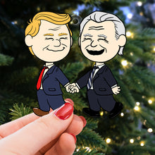 Load image into Gallery viewer, Personalized Christmas Ornament - Fun Political Couple Design Ornament PopCulturePrints
