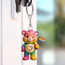 Load image into Gallery viewer, 🌈 Celebrate Love with Our Custom LGBT Bear Keychain - A Unique Gift for Everyone! Keychains PopCulturePrints

