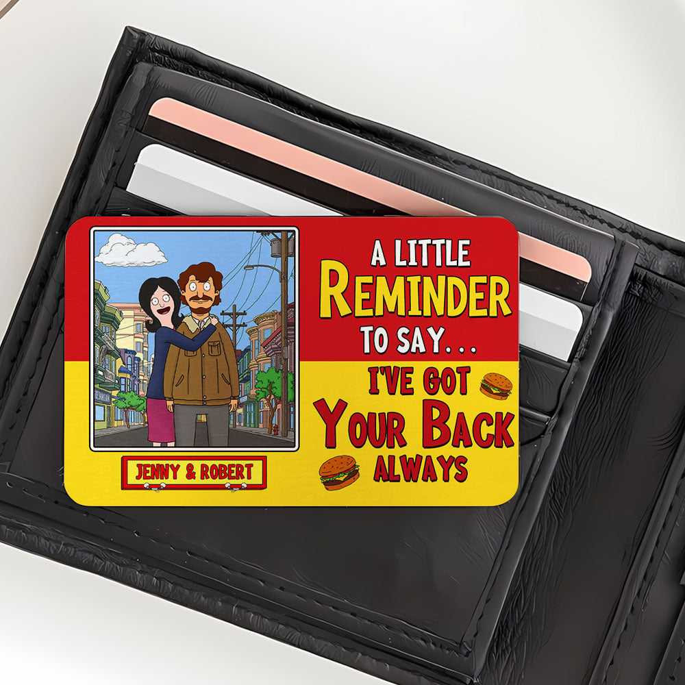 Personalized Couple Wallet Card - I've Got Your Back Wallet Card PopCulturePrints