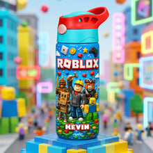 Load image into Gallery viewer, “Stay Hydrated in Style!” - Customizable 12oz Colorful Kid Tumbler - Perfect Gift for Kids Tumbler Cup PopCulturePrints
