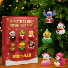 Load image into Gallery viewer, “Quack into the Holidays!” – Personalized Christmas Duck Advent Calendar Blind Box – Unique Gifts for Duck Lovers Advent Calendar PopCulturePrints
