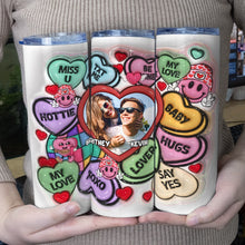Load image into Gallery viewer, Personalized Love Tumbler for Couples - Custom Photo Gift for Valentine&#39;s Day Tumbler Cup PopCulturePrints
