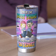 Load image into Gallery viewer, Personalized Couple Tumbler - Best Thing Ever Found Online Tumbler Cup PopCulturePrints
