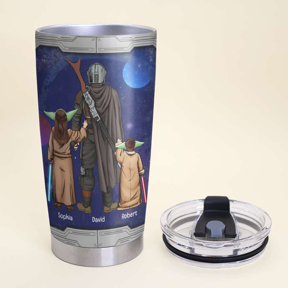 The Dadalorian Personalized Galaxy Tumbler - Perfect Father's Day Gift