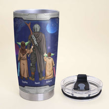 Load image into Gallery viewer, The Dadalorian Personalized Galaxy Tumbler - Perfect Father&#39;s Day Gift
